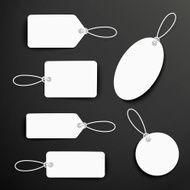 blank tags set design N2
