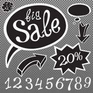 Abstract sale background vector illustration N2