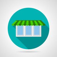 Flat vector icon for awning window