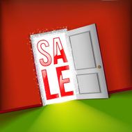 Open door bright sale concept