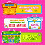 trunk box showing Indian kitsch art for sale and promotion N2