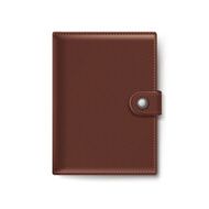 Brown Leather Wallet Isolated on White Background