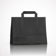 blank black shopping bag N4