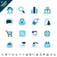 Flat Website and Internet UI Icons N2