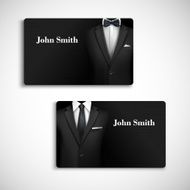 Businessman suit card set N2