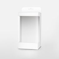 vector box with transparent window isolated on white