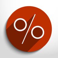 Vector percent web icon N2
