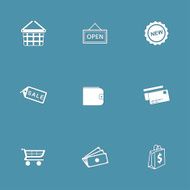 Shopping Sign Vector Icon Design Set 2