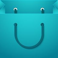 Vector modern shooping bag background N4