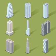 Vector 3D Skyscraper Graphic Designs