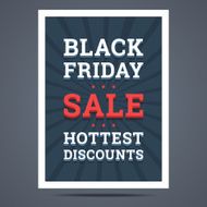 Black Friday sale poster Vector illustration N2