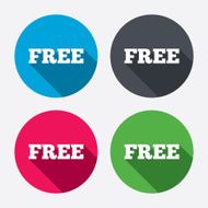 Free sign icon Special offer symbol N4