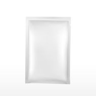 blank plastic package for cosmetics isolated on white
