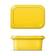 Yellow margarine spread template