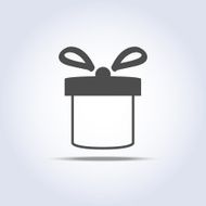 Vector icon of present box