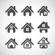 house icon set vector eps10 N3