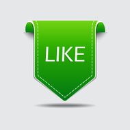 Like Label Icon Set