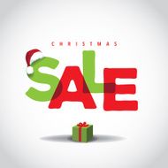 Christmas sale big bright overlapping design