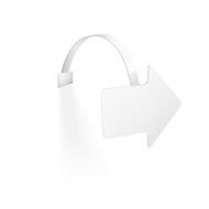 Vector Blank Wobbler with Transparent Strip N10