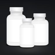 white plastic medical container set N2