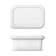 White margarine spread template