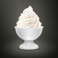 blank food container with milk ice cream