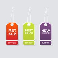 Collection of Sale Discount Banners Vector
