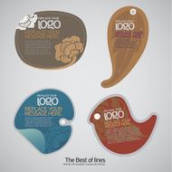 Labels Frames and Banners - Illustration thai art N2
