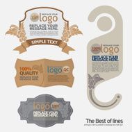 Labels Frames and Banners - Illustration thai art N3