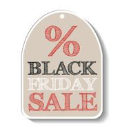 Black Friday Sale Isolated tag