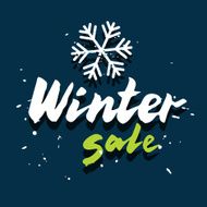 Winter sale card