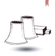 nuclear power plant icon - vector illustration