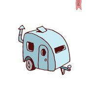 Caravan icon vector illustration N3