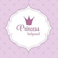 Princess Crown Background Vector Illustration N19