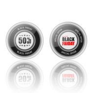 Black friday label vector