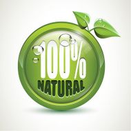 100 Natural - glossy icon