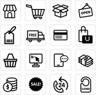 set of icon shopping