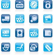 shopping and retail icons N8