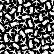 Airplane and truck Seamless pattern N2