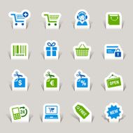 Papercut - Shopping icons