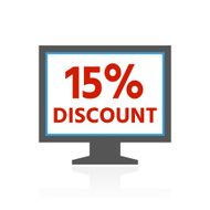 Computer Monitor icon on a white background - ColorSeries N197