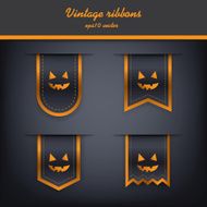 Halloween vertical ribbon elements for sales