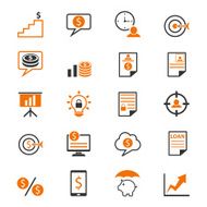 Business and finance icons N44