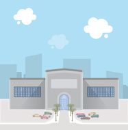 Shopping mall building