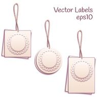 Vector set of paper tags N2