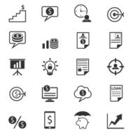 Business and finance icons N45