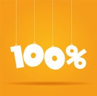 Percentage hanging label N4