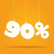 Percentage hanging label N5