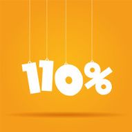 Percentage hanging label N7