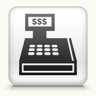 Square Button with Cash Register